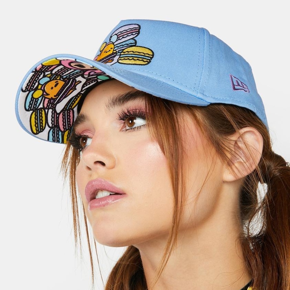 NWT Tokidoki x Gudetama: Light Blue Gudetamacaron Embroidered SnapBack Hat - Picture 2 of 5
